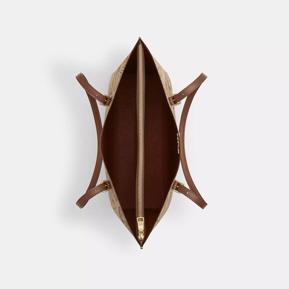 ❤️🐚 Mollie Tote Bag In Signature Canvas With Shell Print - Picture 5 of 8